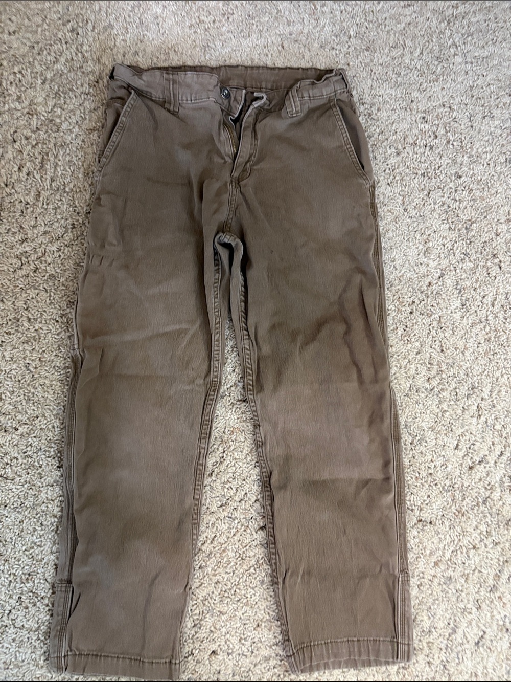 Men's Brown Casual Cotton Pants